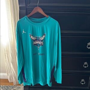 Jordan Green and Purple Long Sleeve Tee